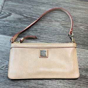 Dooney & Bourke Beige Leather Wristlet
